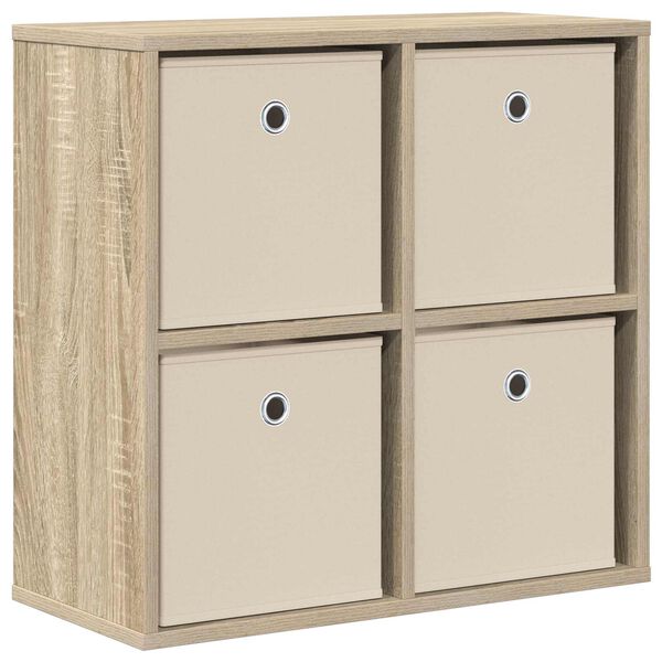 Aparador con cajón Roble Sonoma 595 x 27 x 57 cm Roble Sonoma 49.5 x 22 x 47 cm