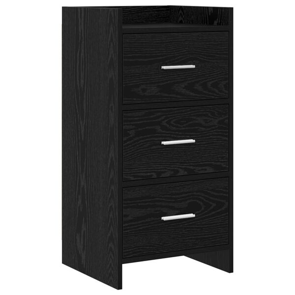 Aparador Roble Negro 40 x 36 x 80 cm Madera de ingeniería Roble negro 8011060