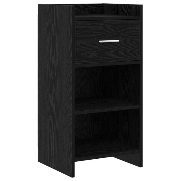 Aparador Roble Negro 40 x 36 x 80 cm Madera de ingeniería Roble negro 8011076