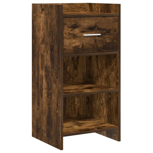 Aparador Roble Ahumado 40 x 36 x 80 cm Madera de ingeniería Roble ahumado 8011079