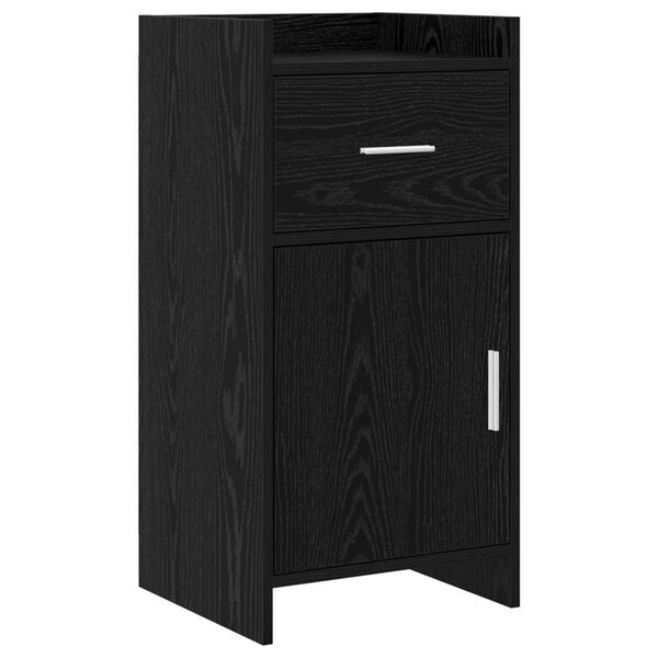 Aparador Roble Negro 40 x 36 x 80 cm Madera de ingeniería Roble negro 8011084