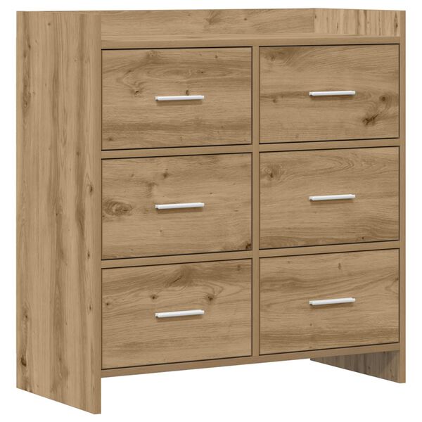 Aparador Roble Artesanal 75 x 33 x 80 cm Madera de ingeniería Roble artesanal