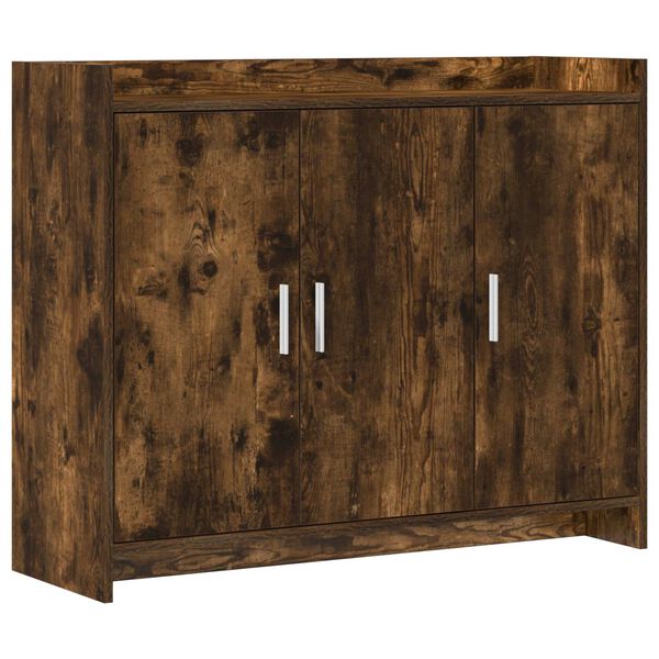 Aparador Roble Ahumado 985 x 33 x 80 cm Madera de ingeniería Roble ahumado