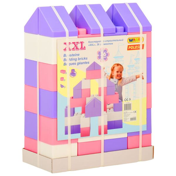 Polesie wader Juego de bloques XXL 36 piezas Rosa y morado
