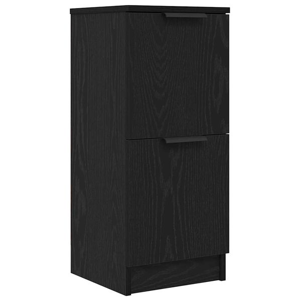 Aparador Roble Negro 30 x 30 x 70 cm Madera de ingeniería Roble negro