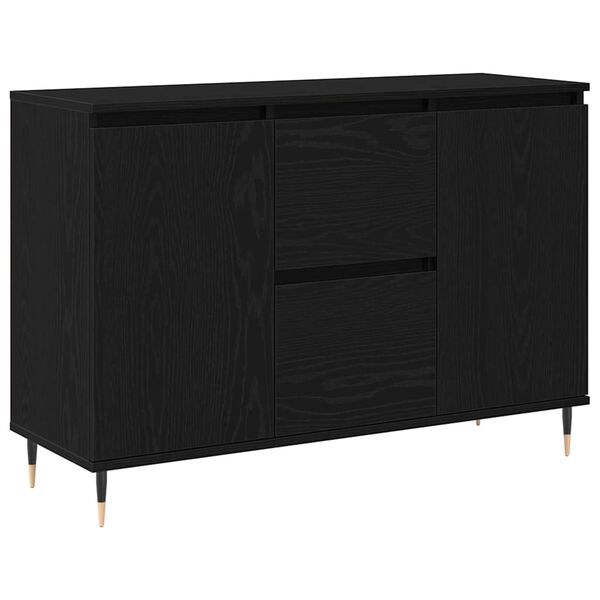 Aparador Roble Negro 1015 x 35 x 70 cm Madera de ingeniería Roble negro 862147
