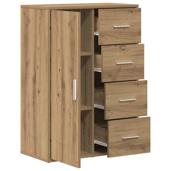 Aparador Roble artesanal 60 x 31 x 84 cm Madera de ingeniería Roble artisan 862265