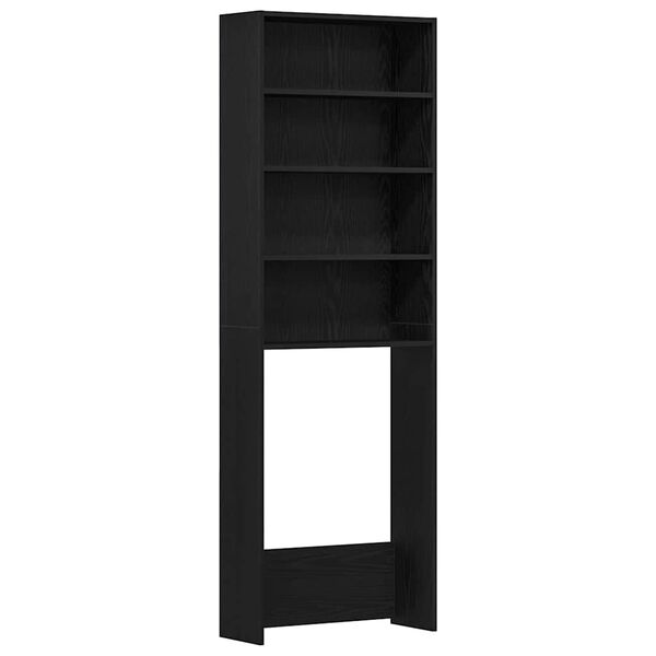 Armario para lavadora Roble Negro 64 x 24 x 190 cm Roble negro