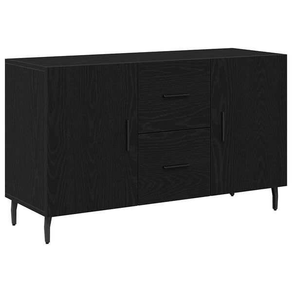 Aparador Roble Negro 100 x 36 x 60 cm Madera de ingeniería Roble negro 862959