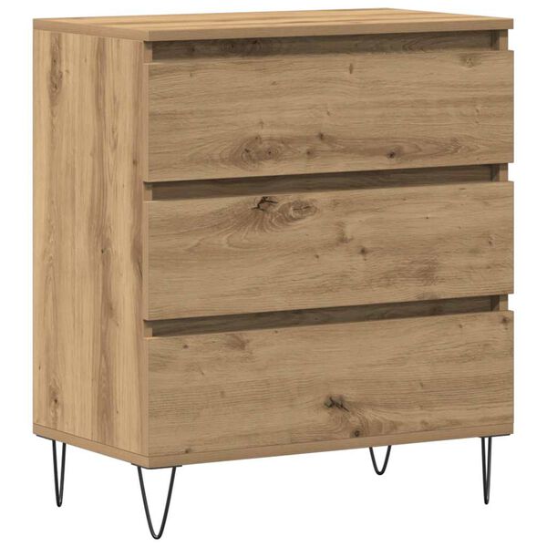 Aparador Roble artesanal 60 x 35 x 70 cm Madera de ingeniería Roble artisan