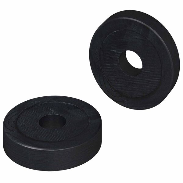 adecuado para arandelas planas 2 pcs Negro ∅15 x 3 mm 2