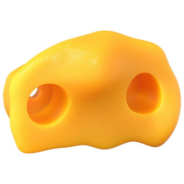 Agarre de escalada 2 pcs Amarillo 100 x 67 x 43 mm PP Amarillo