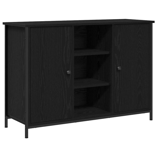 Aparador Roble Negro 100 x 35 x 70 cm Roble negro