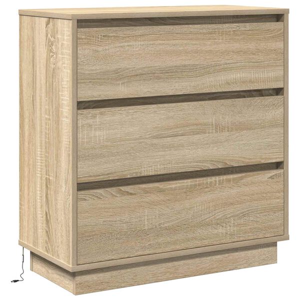 Armario de Noche con cajón Roble Sonoma 71 x 345 x 75 cm Roble Sonoma
