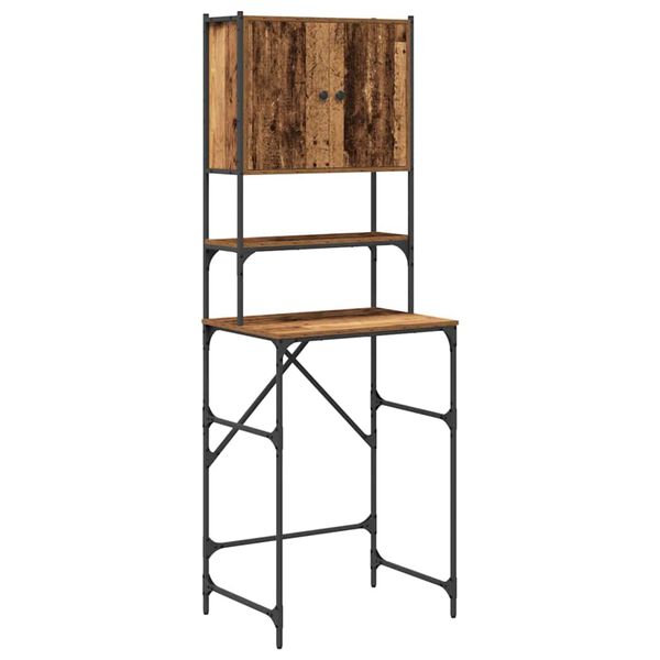 Armario para lavadora Madera vieja 68 x 485 x 194 cm Madera envejecida