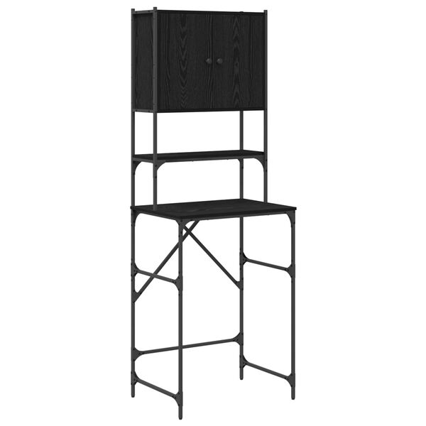 Armario para lavadora Roble Negro 68 x 485 x 194 cm Roble negro