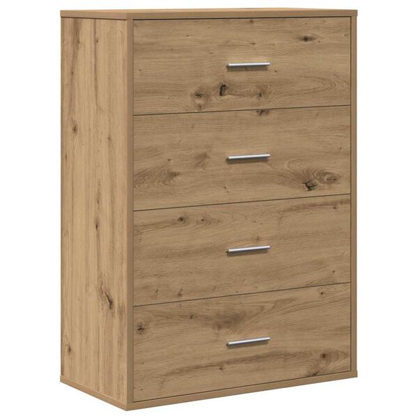 Aparador Roble artesanal 60 x 31 x 84 cm Madera de ingeniería Roble artisan 871673