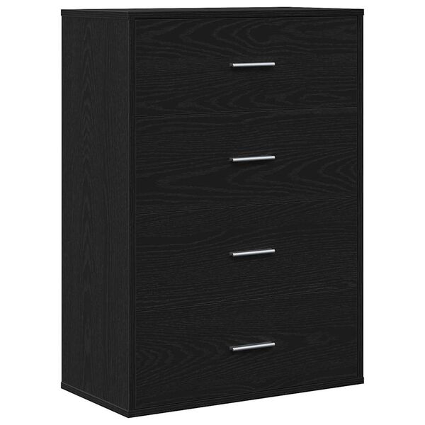 Aparador Roble Negro 60 x 31 x 84 cm Madera de ingeniería Roble negro 871674