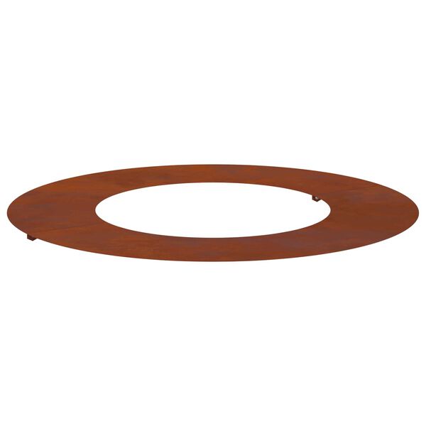 adecuado para Anillo de Árbol Plano Marrón Ø40 / 70 cm Acero oxidado 70 cm