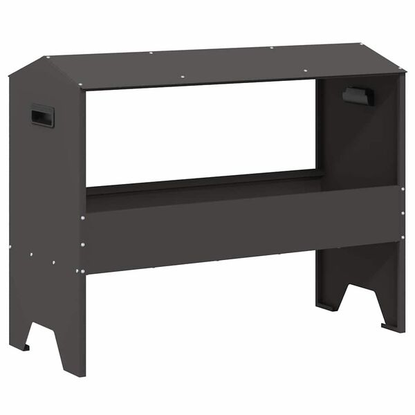 Abrevadero para ganado Negro 79 x 35 x 62 cm Negro