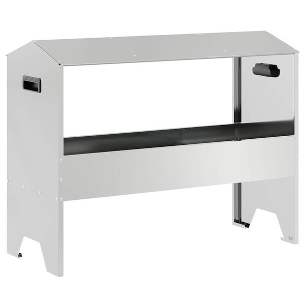 Abrevadero para ganado Plateado 79 x 35 x 62 cm Acero galvanizado