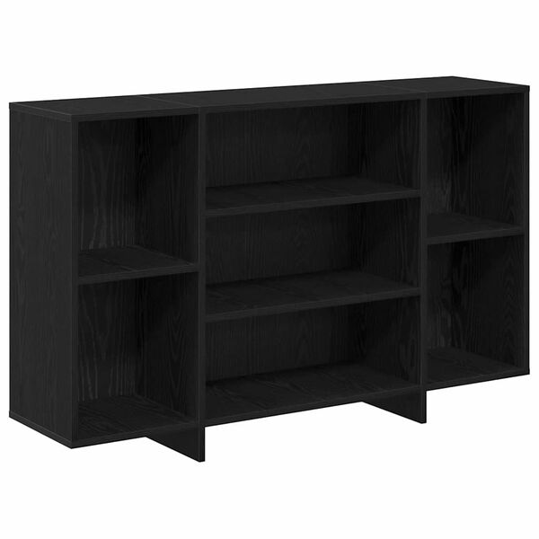 Aparador Roble Negro 120 x 30 x 75 cm Madera de ingeniería Roble negro