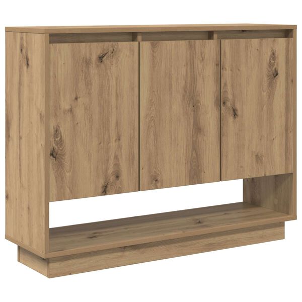 Aparador Roble artesanal 97 x 29 x 75 cm Madera de ingeniería Roble artisan