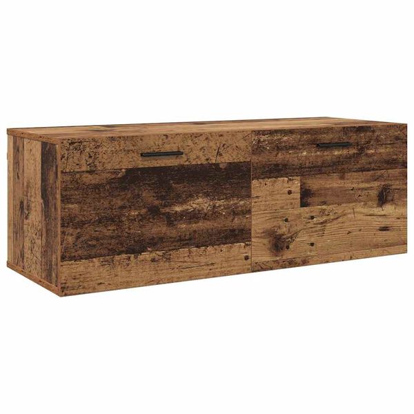 Armario de pared Madera vieja 100 x 365 x 35 cm Madera envejecida 879570