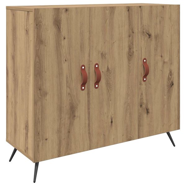 Aparador Roble artesanal 895 x 34 x 80 cm Madera de ingeniería Roble artisan
