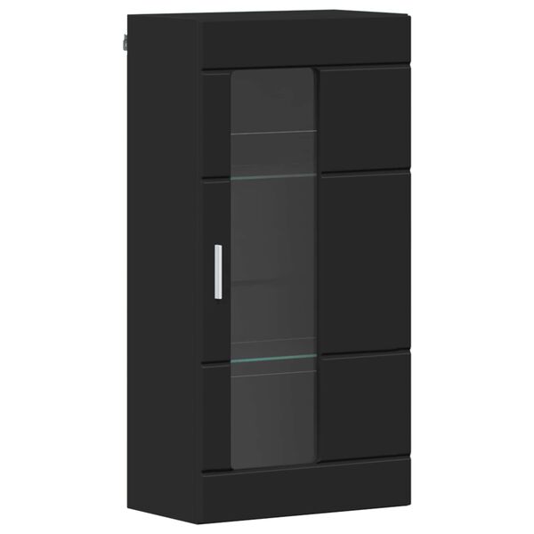 Armario de Madera Negro 50 x 29 x 100 cm Madera de ingeniería Negro Armario de pared