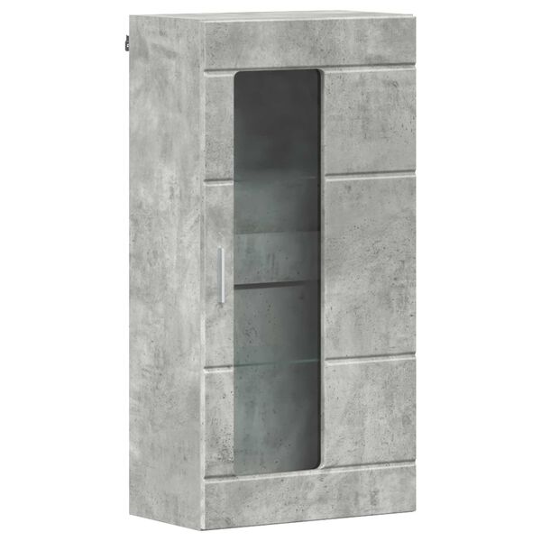 Armario de Madera Gris Concreto 50 x 29 x 100 cm Gris hormigón Armario de pared