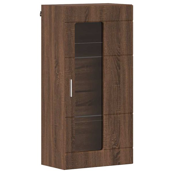 Armario de Madera Roble Marrón 50 x 29 x 100 cm Marrón roble Armario de pared