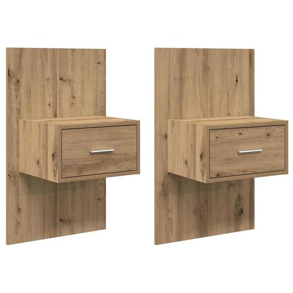 Armario de Noche 2 pcs Roble artesanal 50 x 325 x 80cm Roble artisan