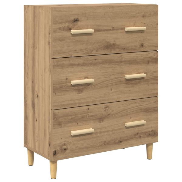 Aparador Roble artesanal 695 x 34 x 90 cm Madera de ingeniería Roble artisan 880635