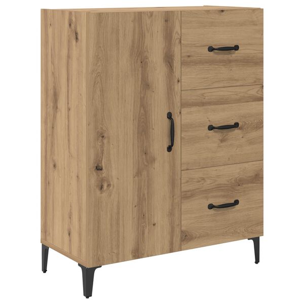 Aparador Roble artesanal 695 x 34 x 90 cm Madera de ingeniería Roble artisan 880662