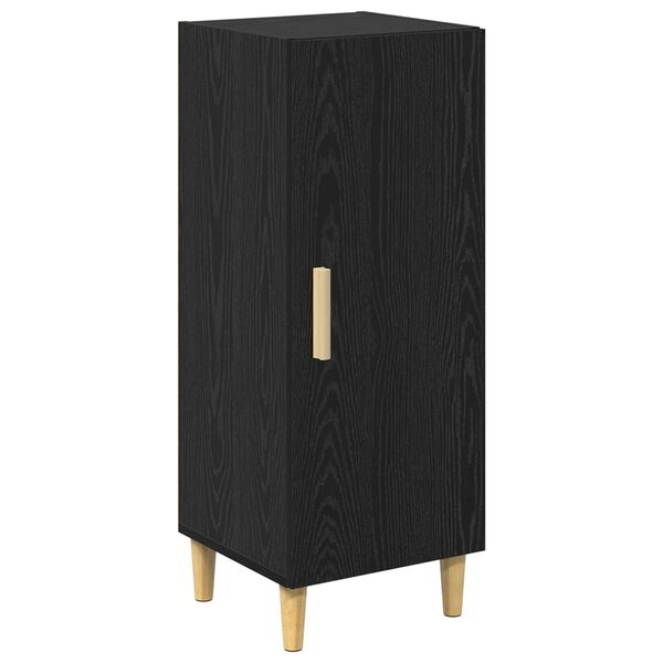 Aparador Roble Negro 345 x 34 x 90 cm Madera de ingeniería Roble negro