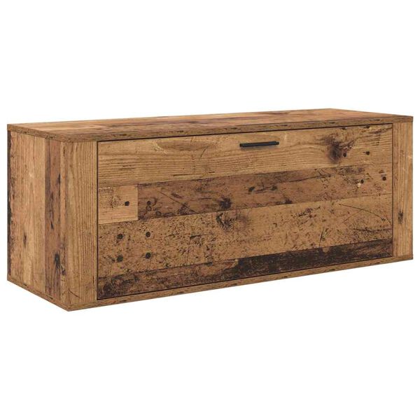 Armario para Zapatos con estante Madera vieja 100 x 35 x 38 cm Madera vieja