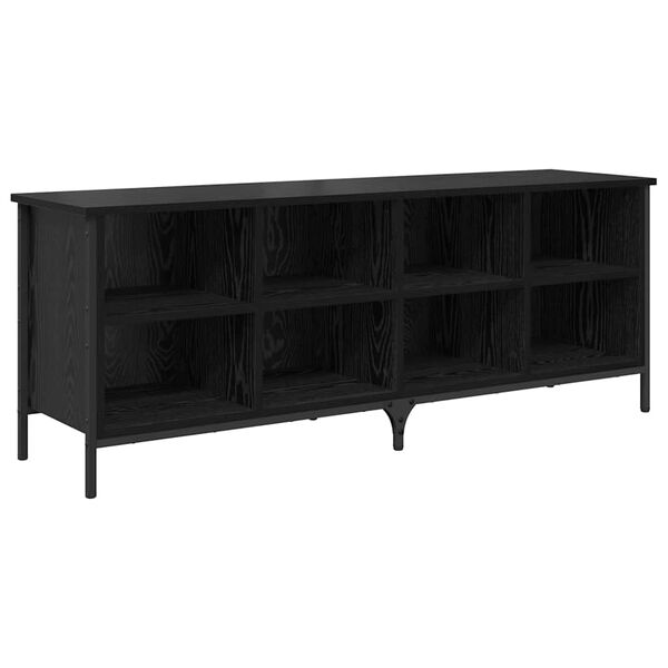 Armario para Zapatos con estante Roble Negro 131 x 35 x 50 cm Roble negro 131 x 35 x 50 cm