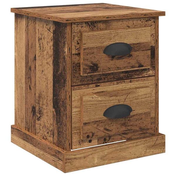 Armario de Noche con cajón Madera vieja 39 x 39 x 47.5 cm Madera envejecida