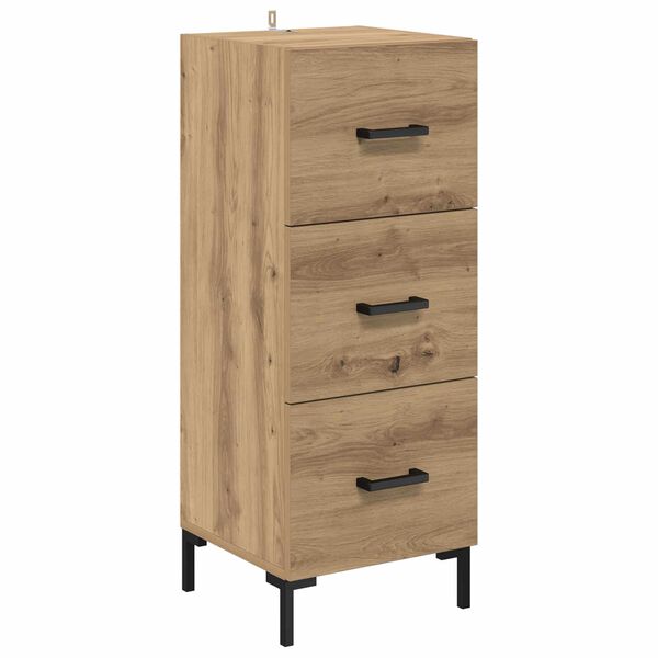 Aparador Roble artesanal 345 x 34 x 90 cm Madera de ingeniería Roble artisan 881559