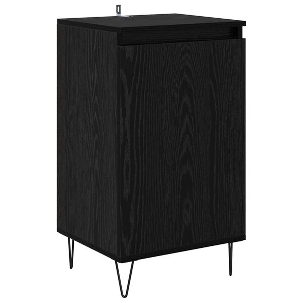 Aparador Roble Negro 40 x 35 x 70 cm Madera de ingeniería Roble negro