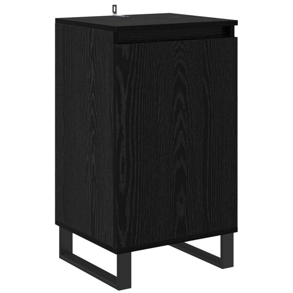 Aparador Roble Negro 40 x 35 x 70 cm Madera de ingeniería Roble negro 881689