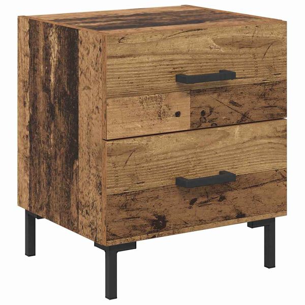Armario de Noche con cajón Madera vieja 40 x 35 x 475 cm Madera envejecida 882013
