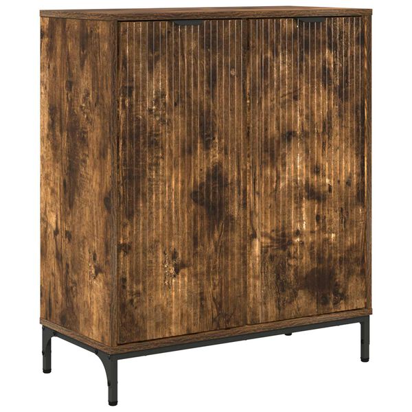 Aparador Roble ahumado 695 x 33 x 82 cm Madera de ingeniería Roble ahumado