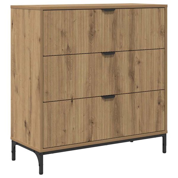 Aparador Roble artesanal 795 x 33 x 82 cm Madera de ingeniería Roble artisan 883443