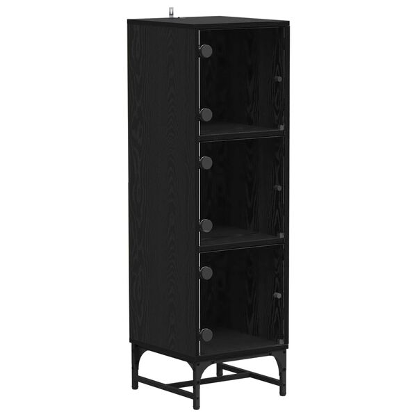 Aparador Roble Negro 35 x 37 x 117 cm Roble negro