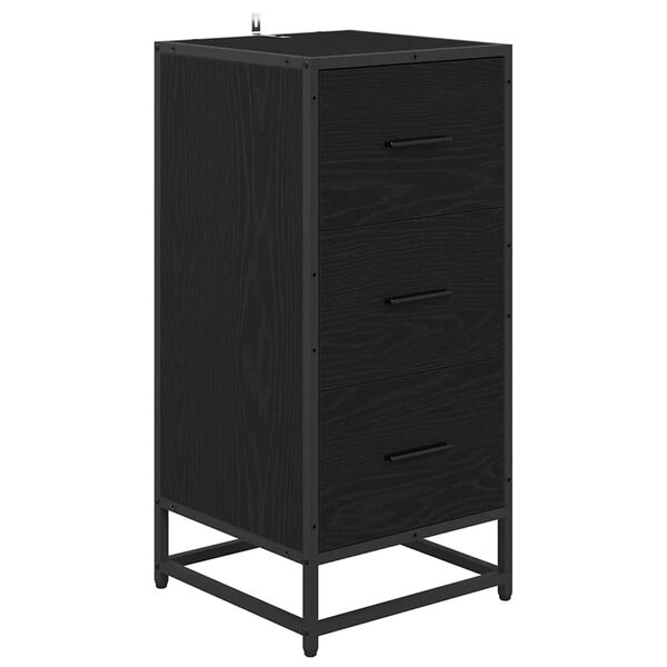 Aparador Roble Negro 35.5 x 35 x 76 cm Roble negro