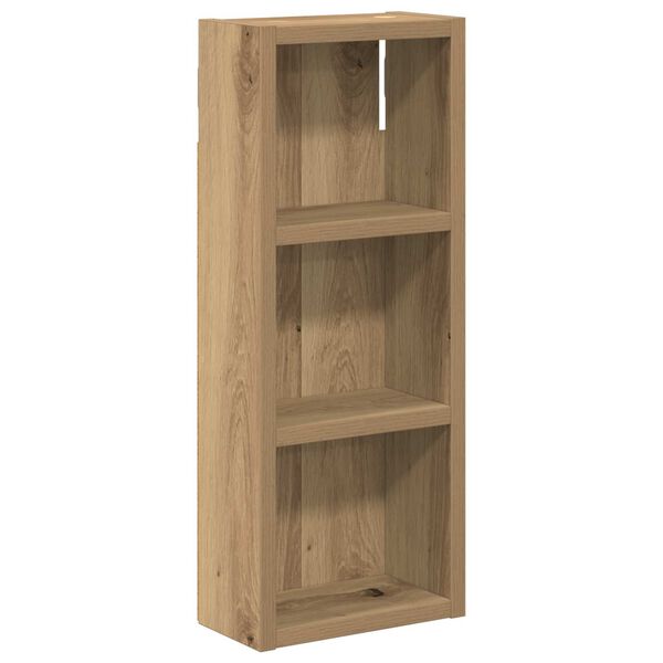 Armario de pared para baño Roble Artesanal 20 x 10 x 50 cm Roble artesanal 20 x 10 x 50 cm