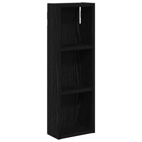 Armario de pared para baño Roble Negro 20 x 10 x 605 cm Roble negro 20 x 10 x 60,5 cm
