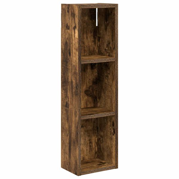 Armario de pared para baño Roble Ahumado 20 x 14 x 70 cm Roble ahumado 20 x 14 x 70 cm